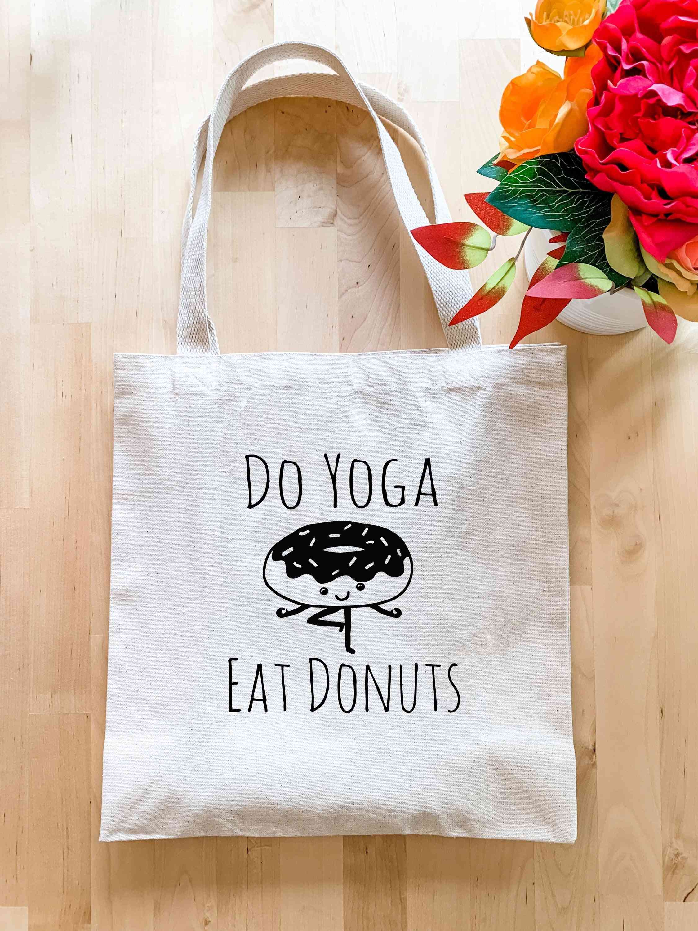 Do Yoga Eat Donuts - Tote Bag