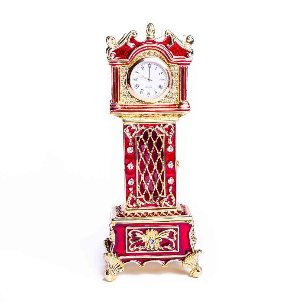 Red Big Ben Clock Trinket Box