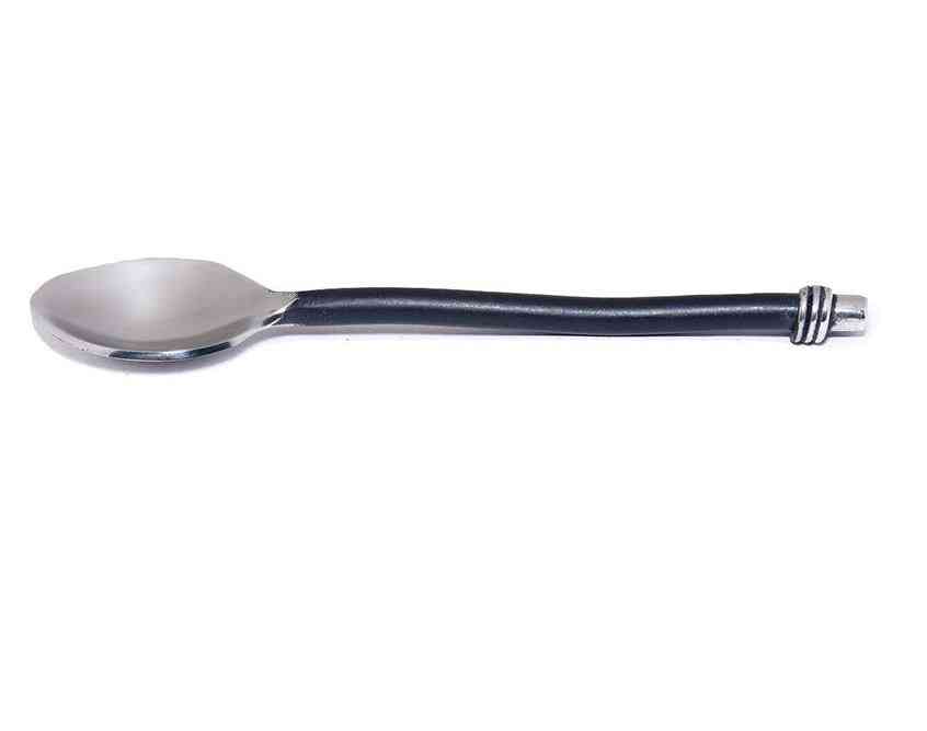 Vibhsa Black Silverware  Breakfast Set Dessert Spoons X6