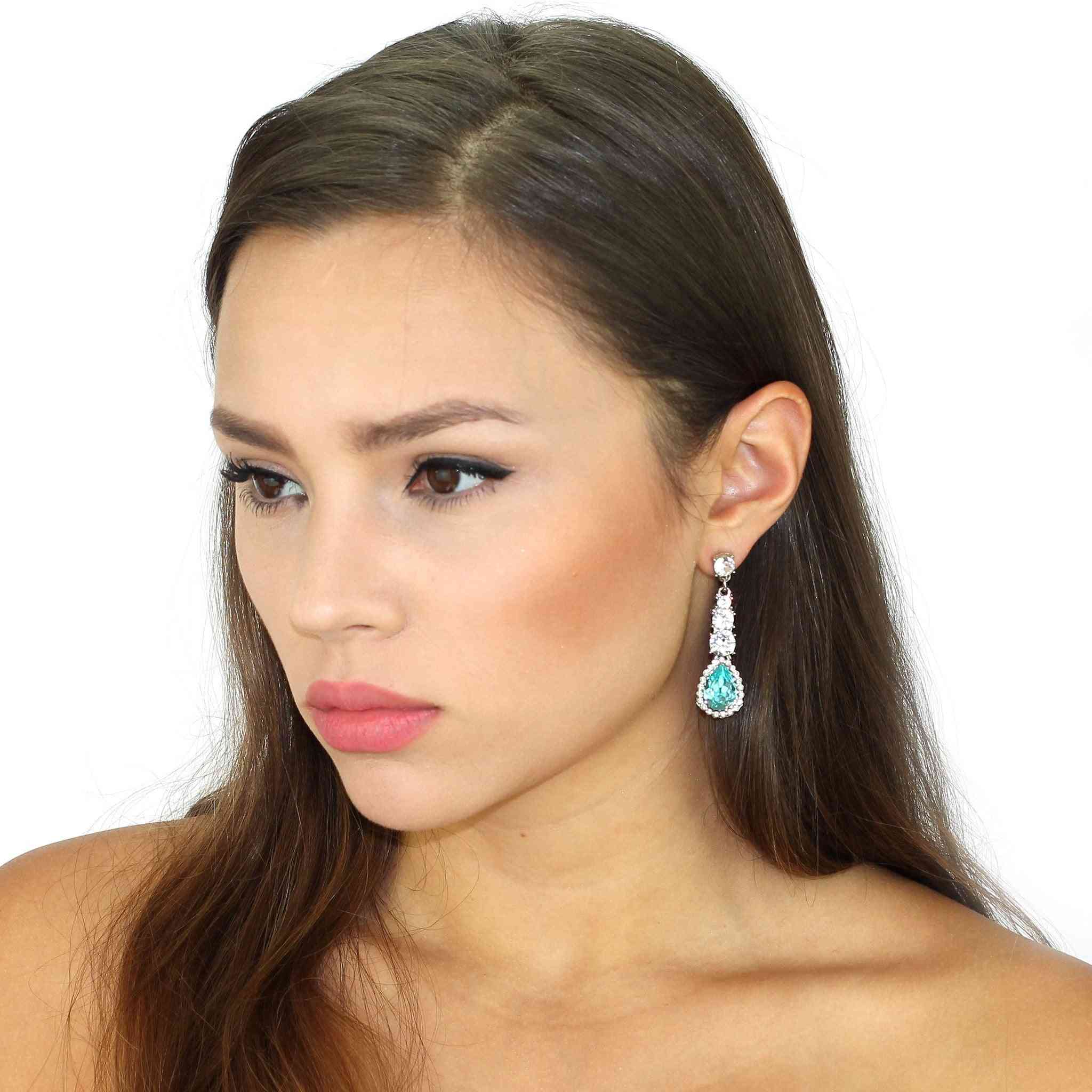 Crystal Dita Drop Earrings