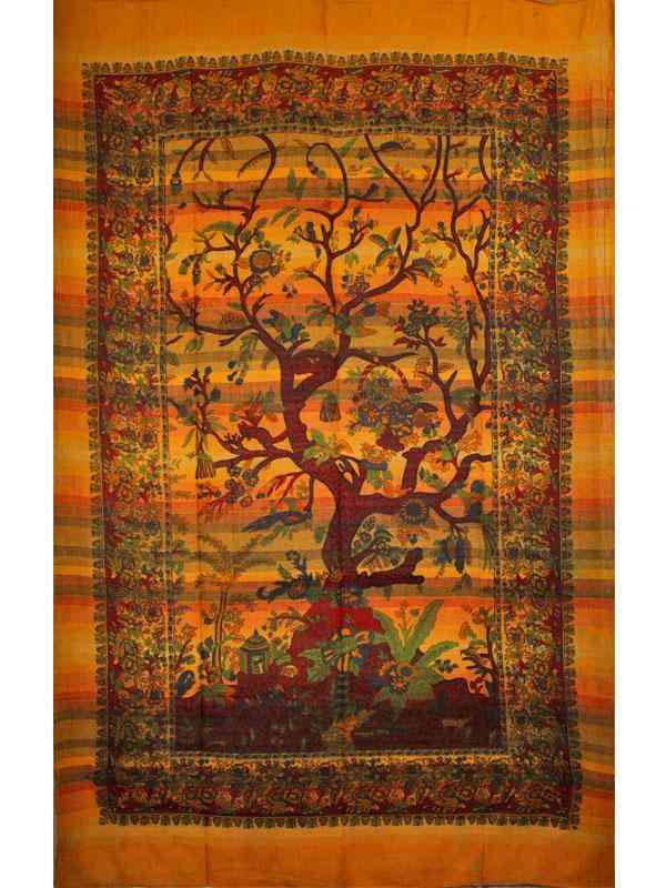 žafranovo drevo tapiserije z ročnim robom