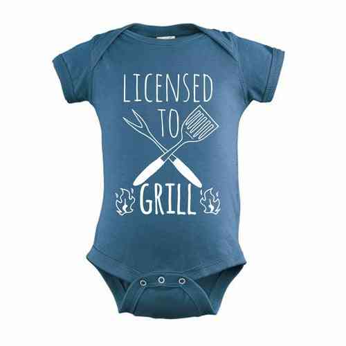Licensed To Grill Printed T-shirt
