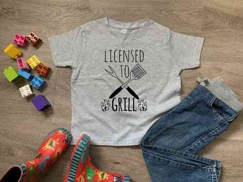 Licensed To Grill Printed T-shirt