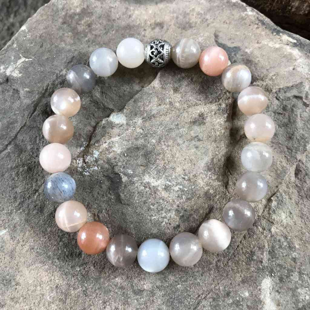 Moonstone Beads Wrist Bracelet