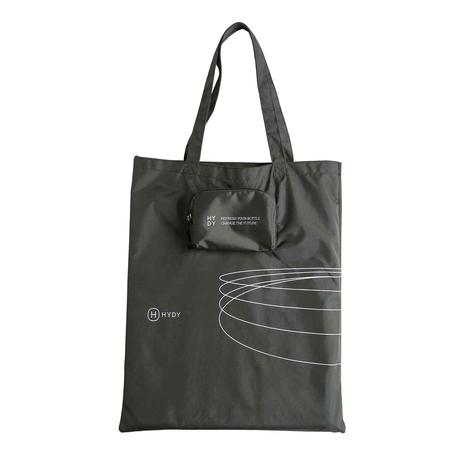 чанта за многократна употреба с прикрепена торбичка