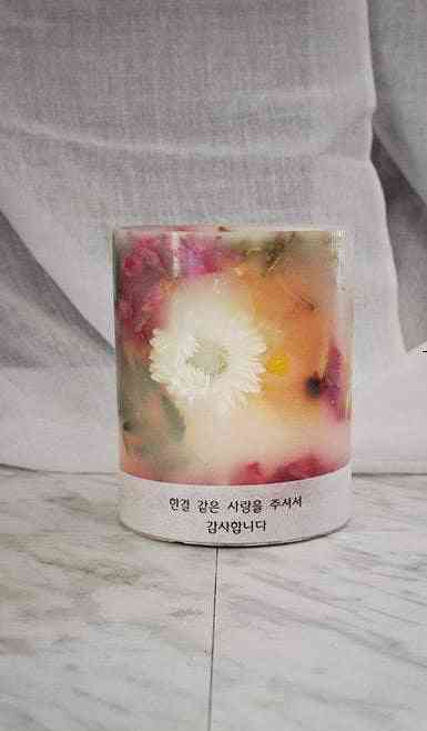 Dried Flower Candle Holder