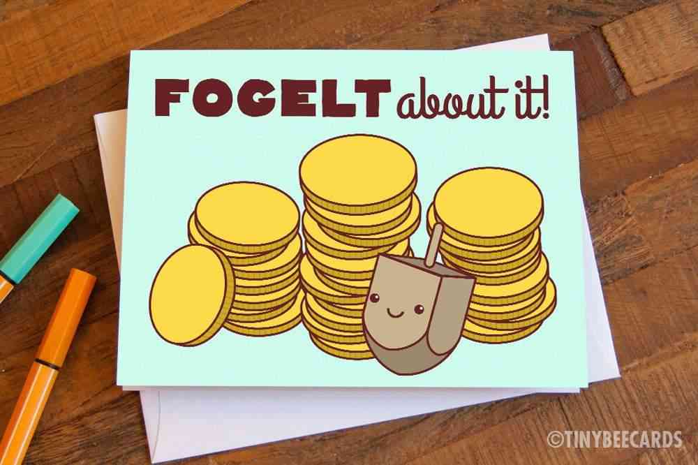 Fogelt About It-pun Card For Happy Hanukkah