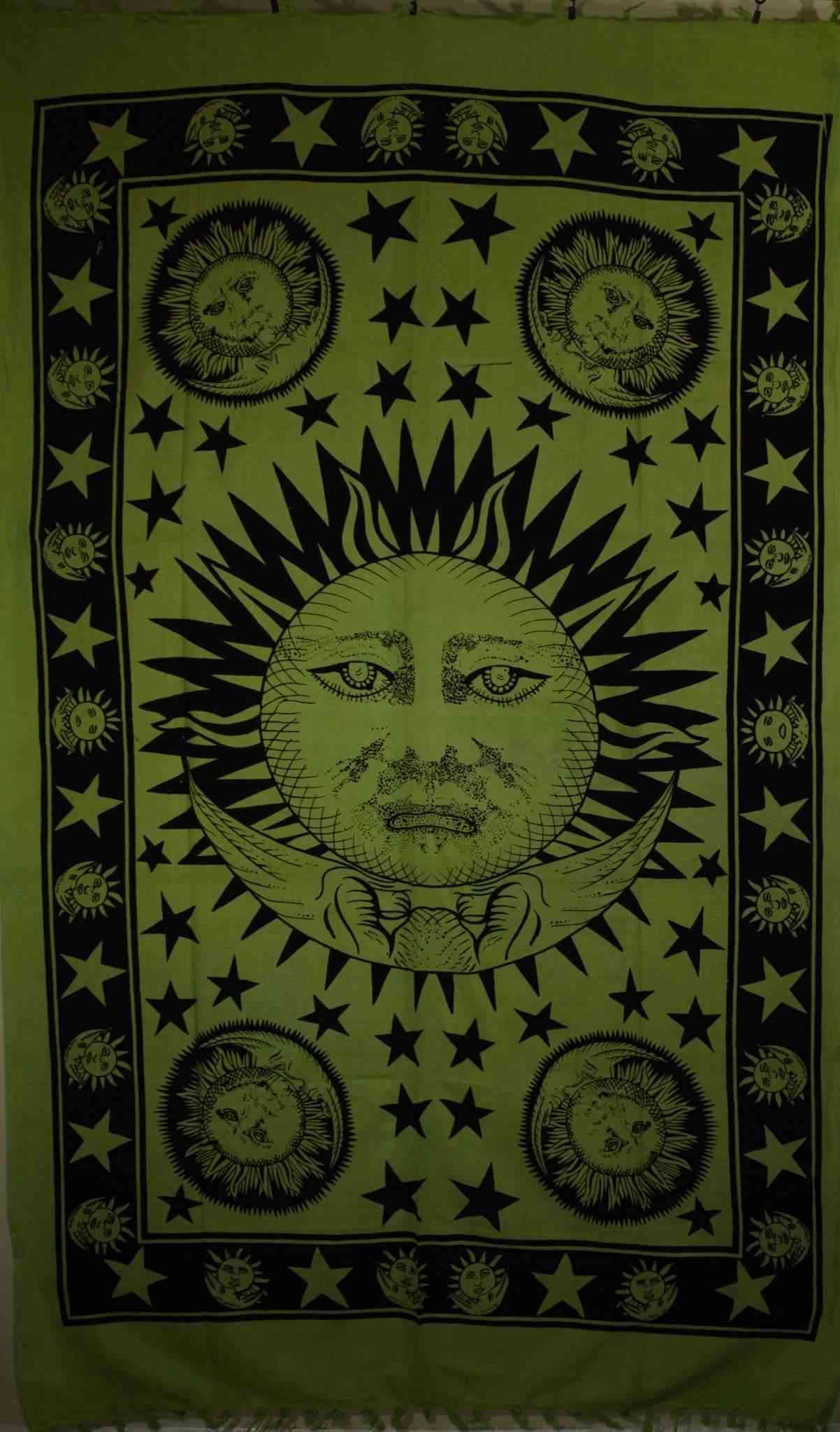 Celestial Style Sun Moon & Stars Tapestry