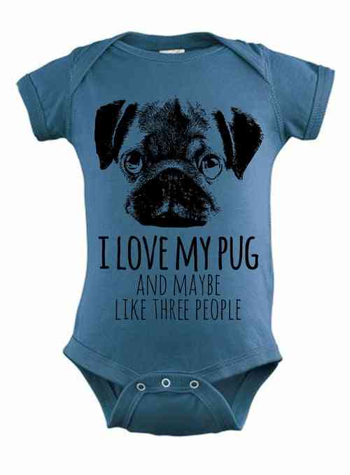 I Love My Pug & Maybe Like Three People - Shirt