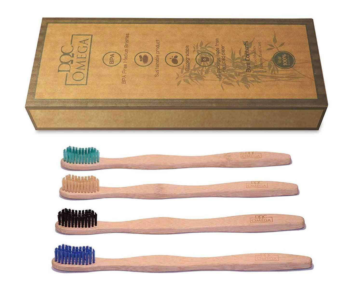 Bamboo Toothbrush And Travel Case