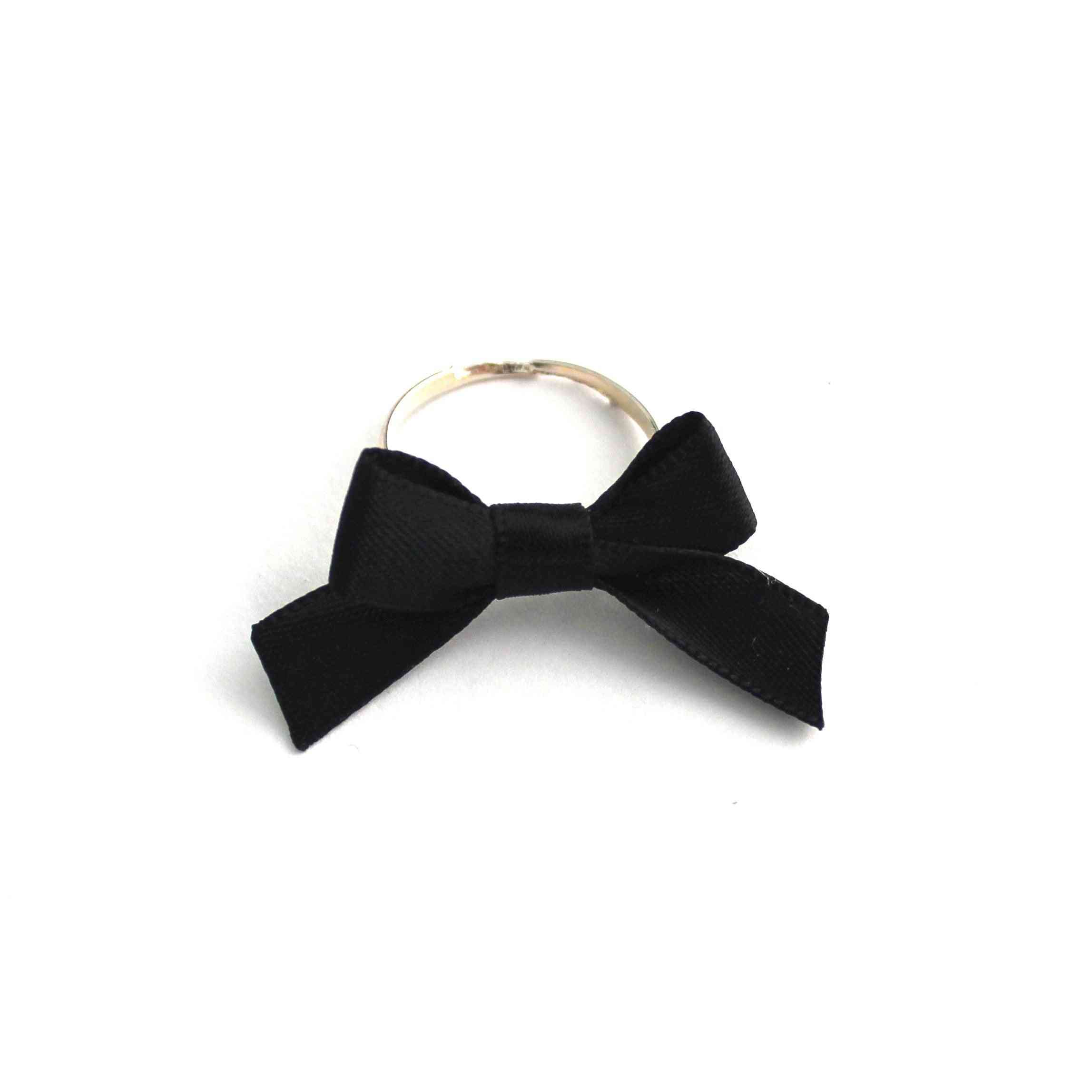 Bow Ring-handcrafted Satin Tye