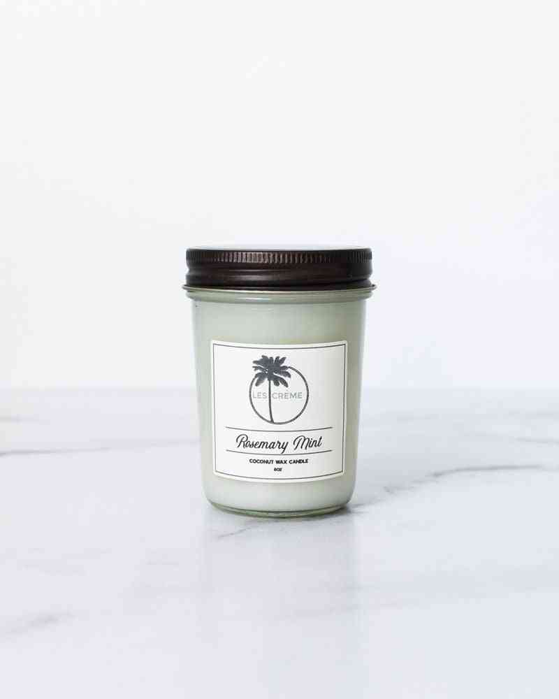 Coconut Wax With Rosemary And Peppermin Scented Candle