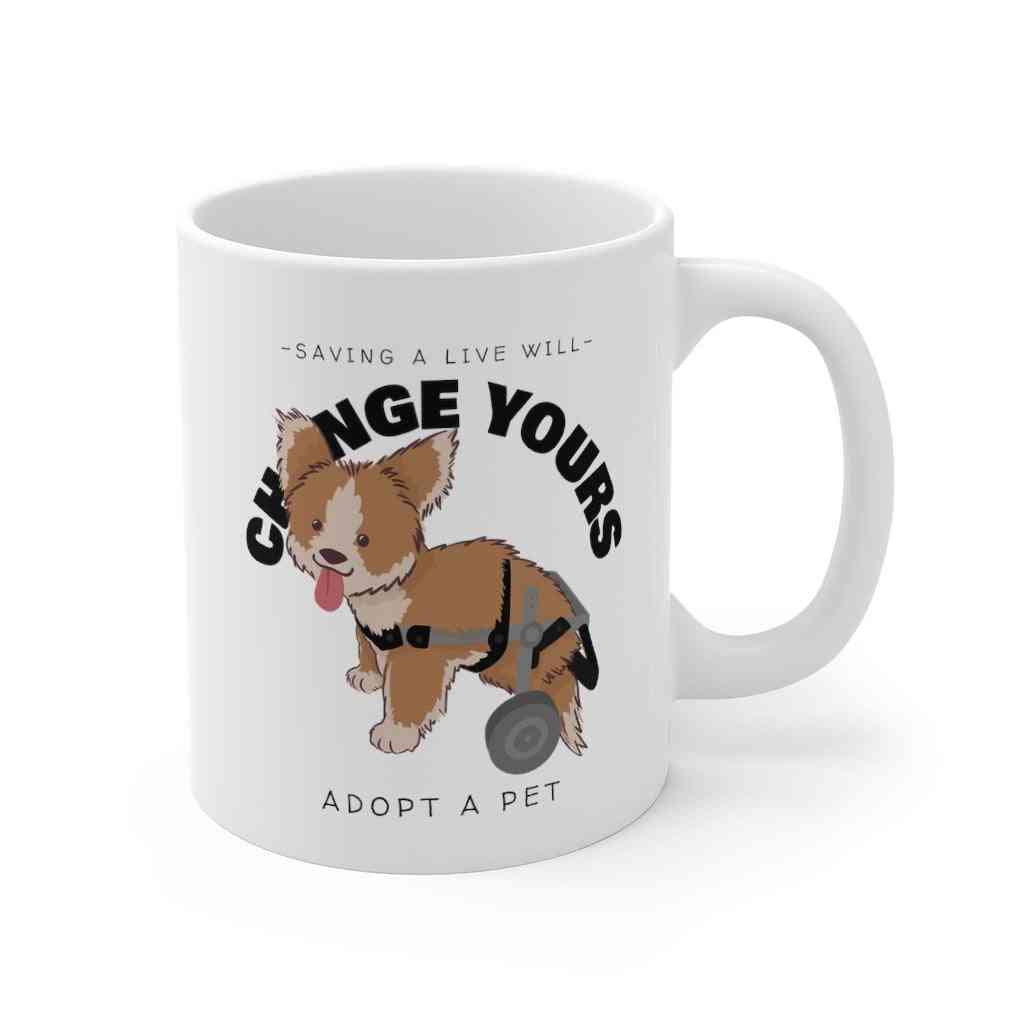 Salva una vida cambiará la tuya: adopta una taza de mascota