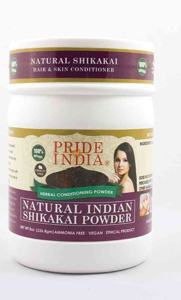 Poudre revitalisante naturelle pour les cheveux et la peau à base de plantes shikakai