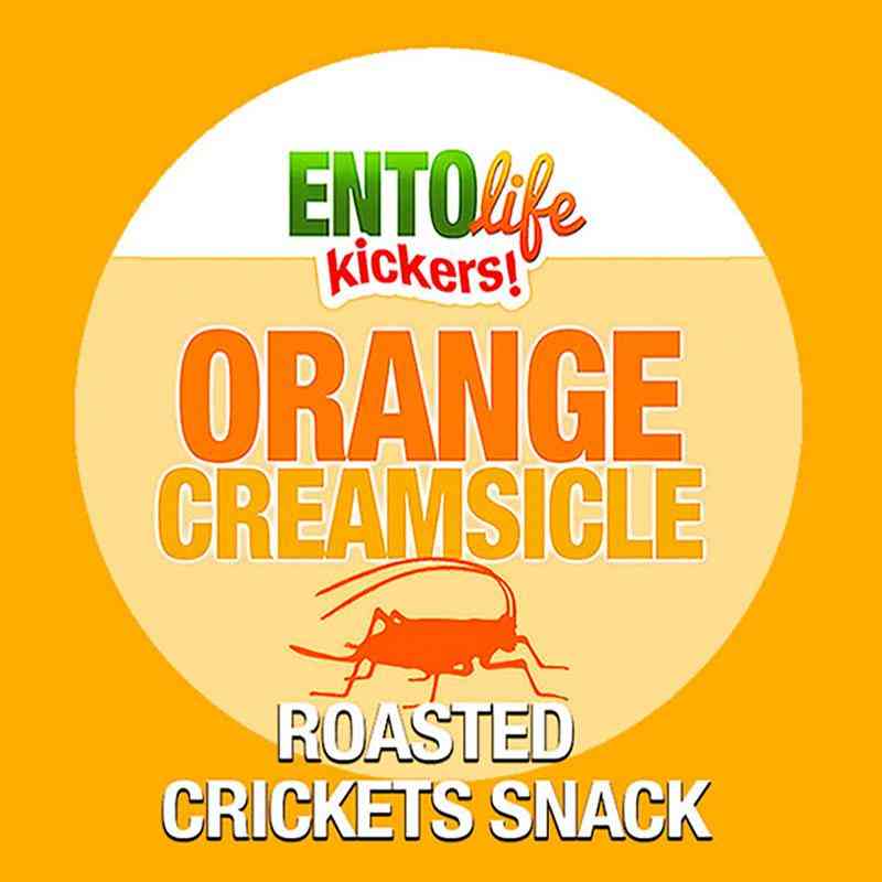 Mini-kickers Orange Creamsicle Flavored Cricket Snack