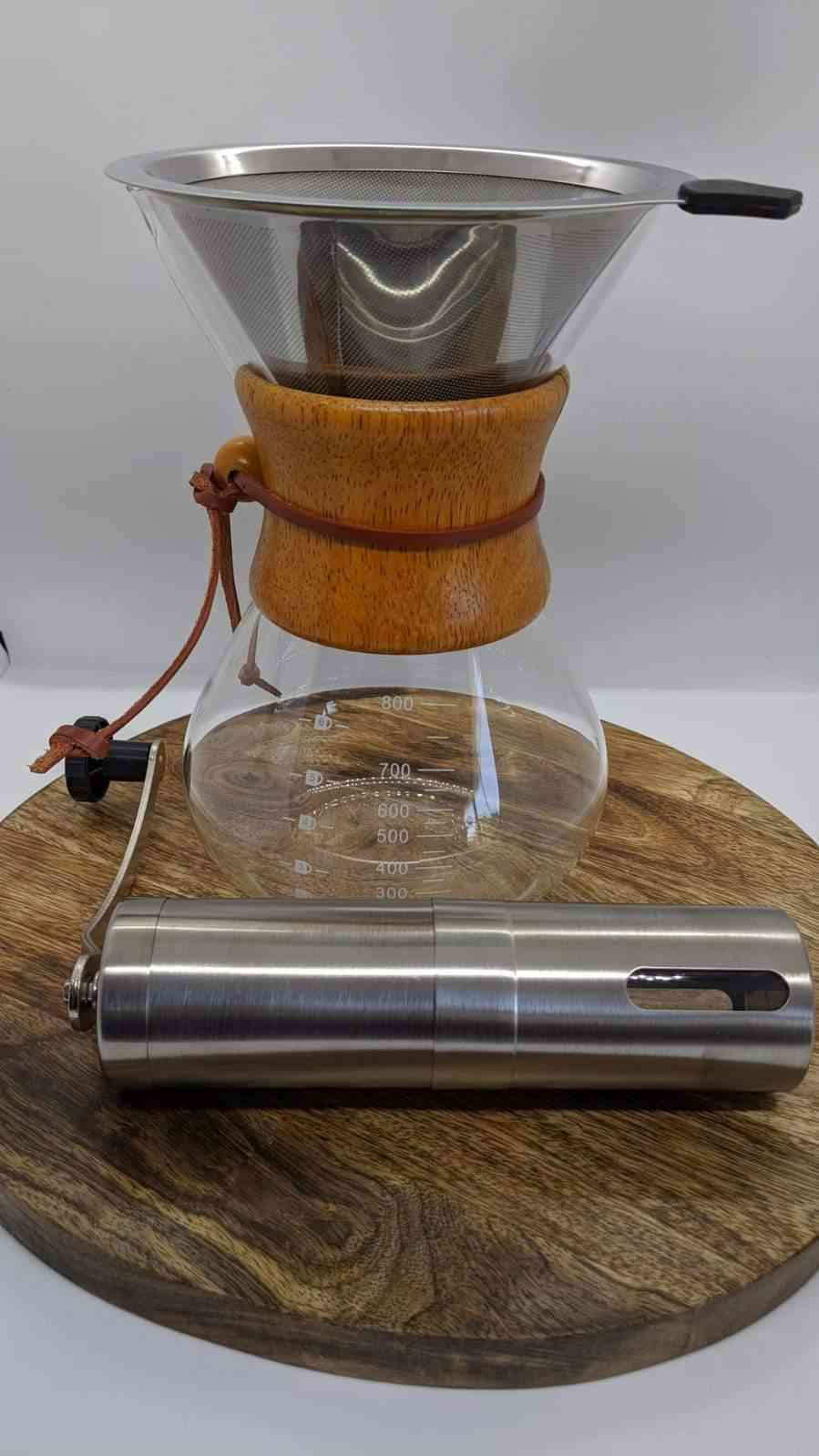 Ručni lonac za mljevenje kave od filtra od nehrđajućeg čelika