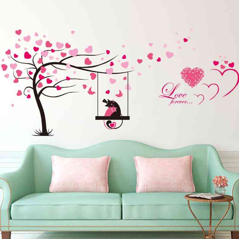 Tree And Butterflies Couple Sticker