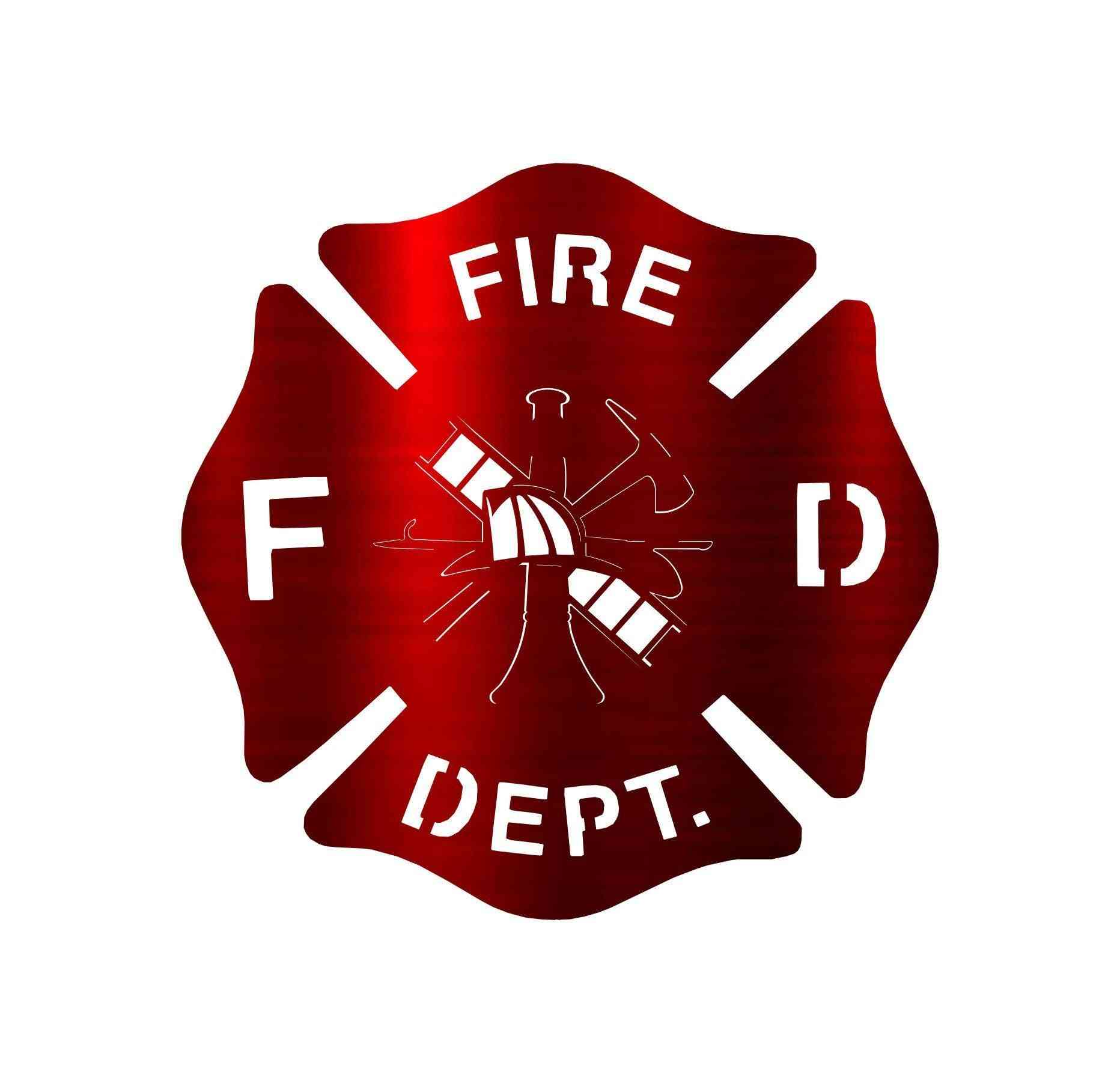 Uniek ontwerp brandweerman badge