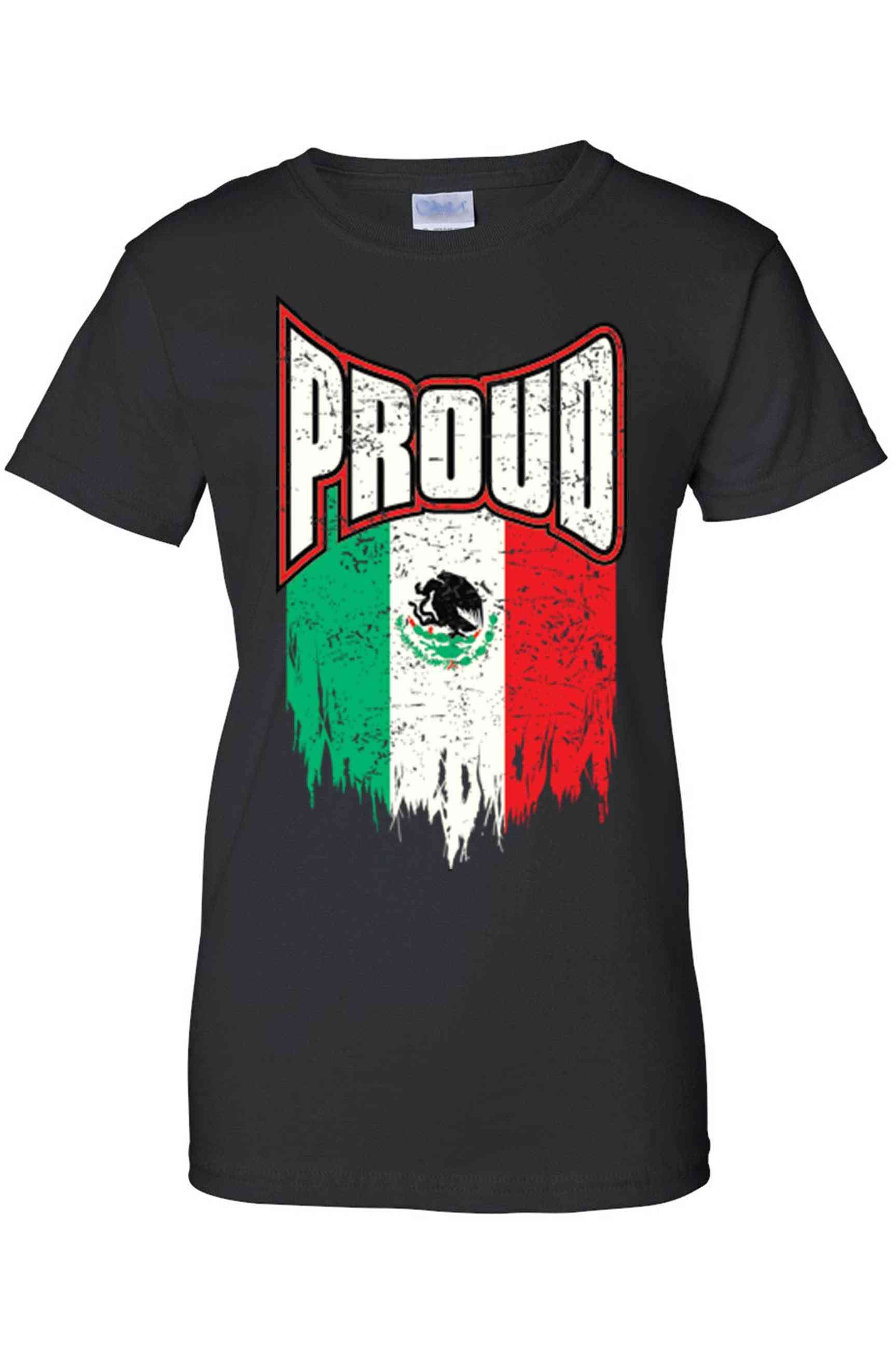 Women's Proud Mexican Flag Juniors T-shirt