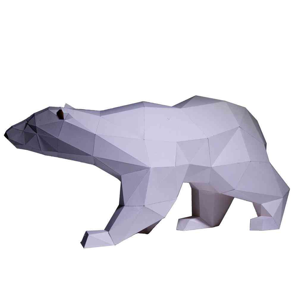 Polar Bear 3d Paper Model