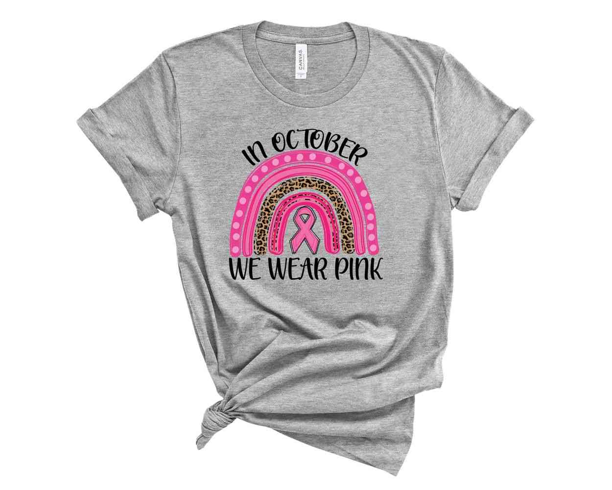 We Wear Pink, Breast Cancer Awareness T-shirt
