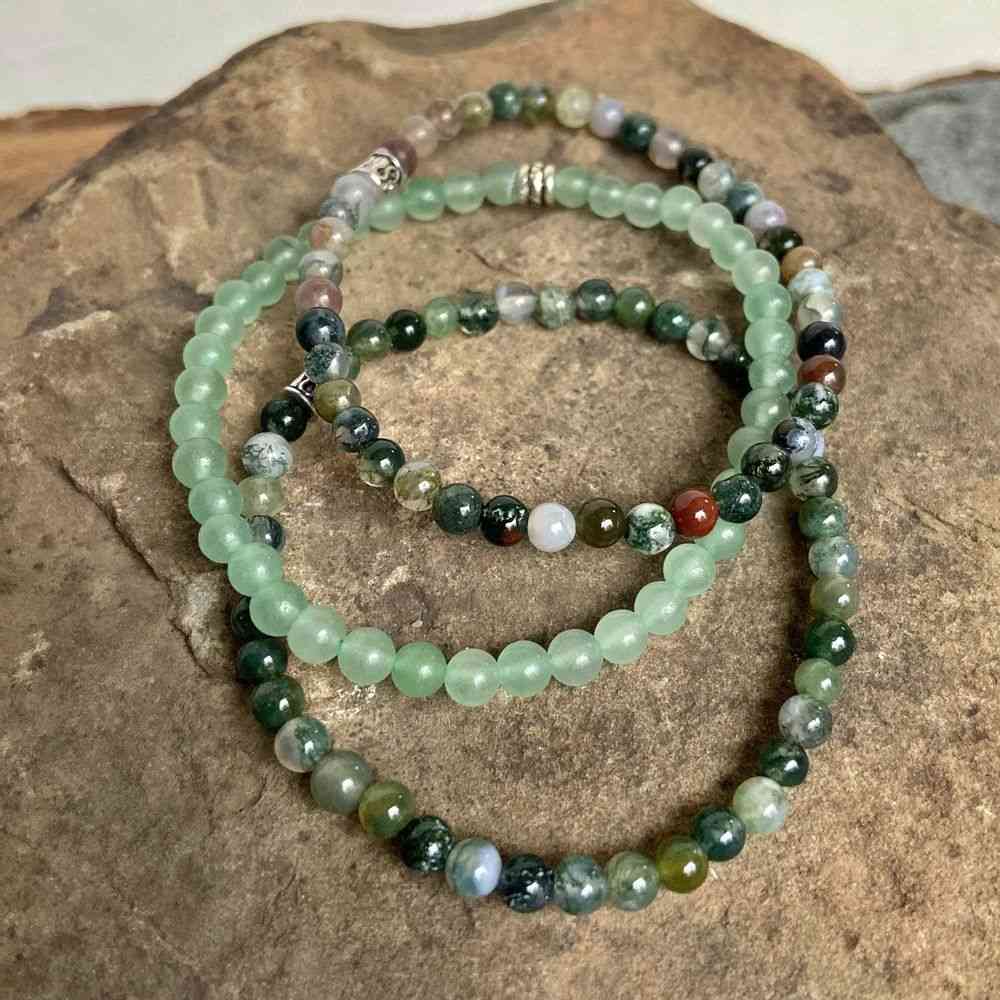 Mother Nature Mini Bead Trio Bracelets