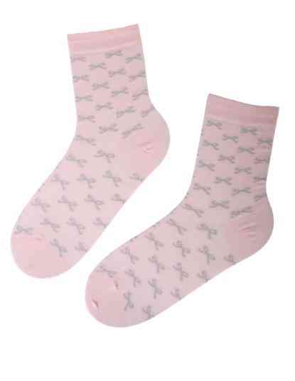 Bow Pattern Cotton Socks