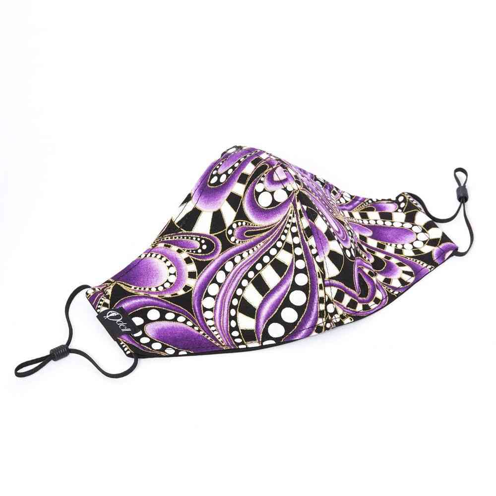 Kids Cotton Cloth Masks - The Cheshire/vivid Purple