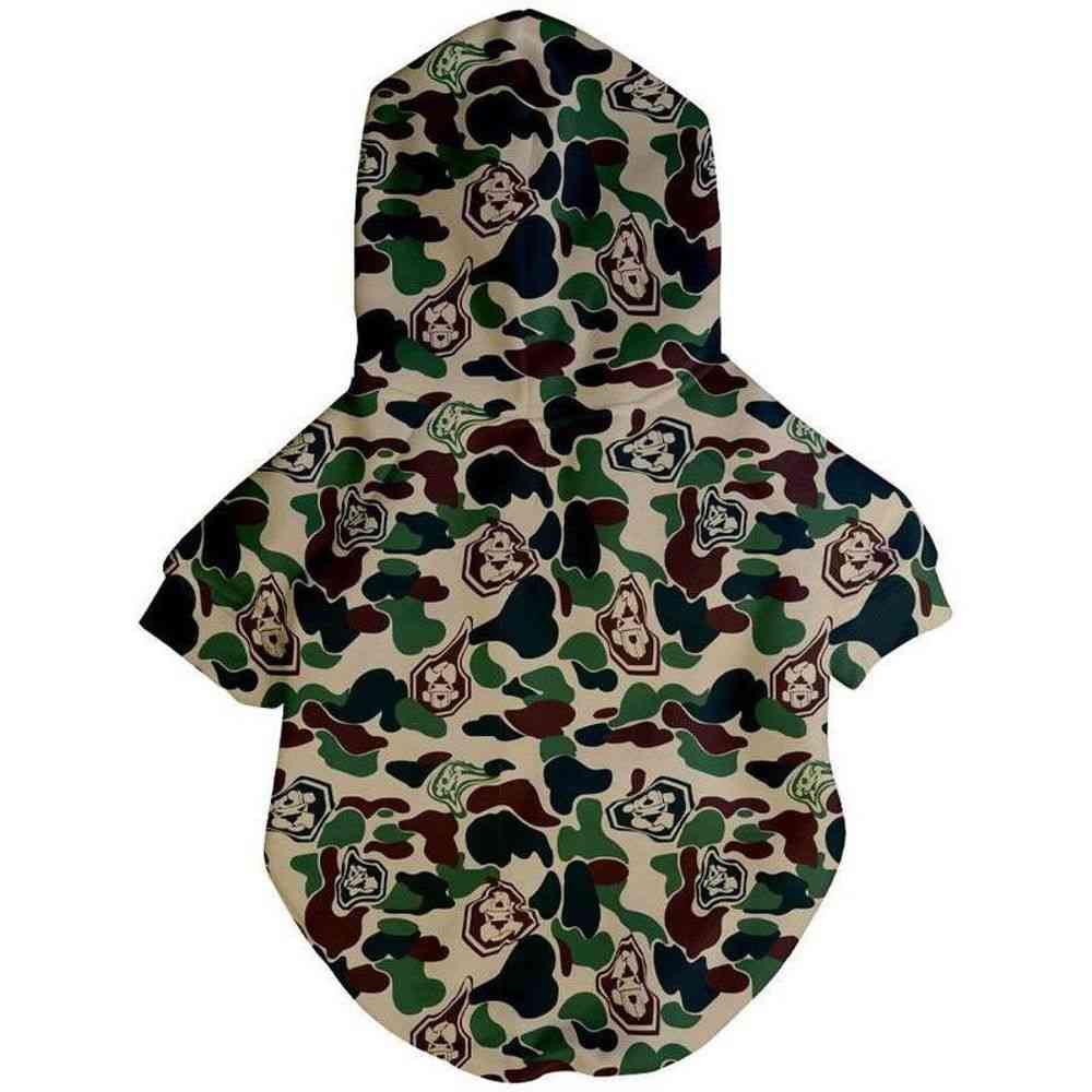 Hype Camo Hoodie For Dog Clothing