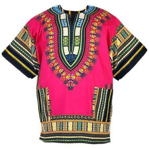 Afrikansk dashiki-skjorte-sommerkjole til kvinder