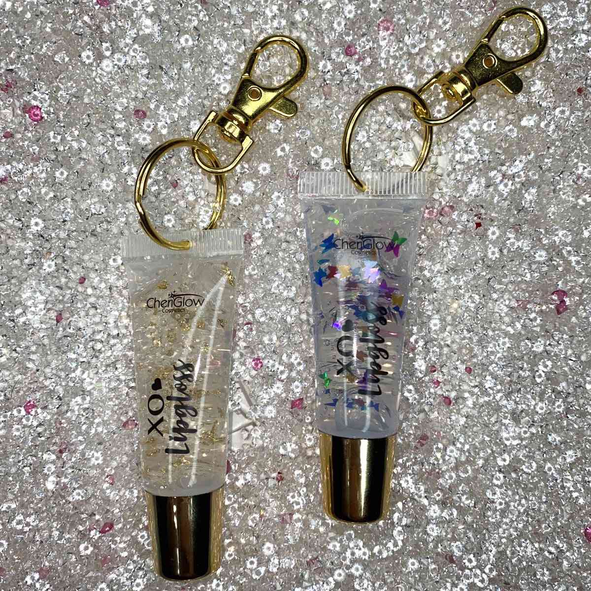 Collection de menthe poivrée - brillant à lèvres porte-clés