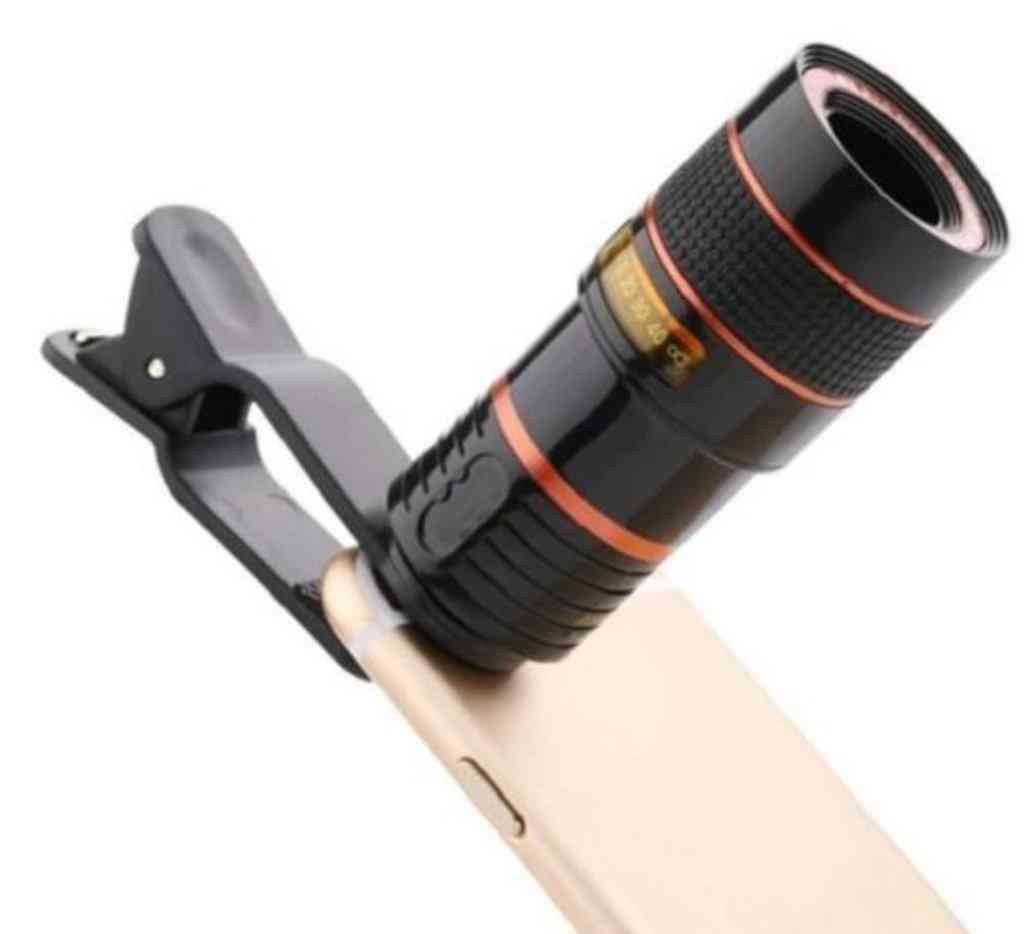 8x Hd Optical Zoom Smartphone Lens With Universal Mobile Phone Clip