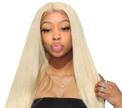 Blonde Lace Frontal Wigs-brazilian Human Hair