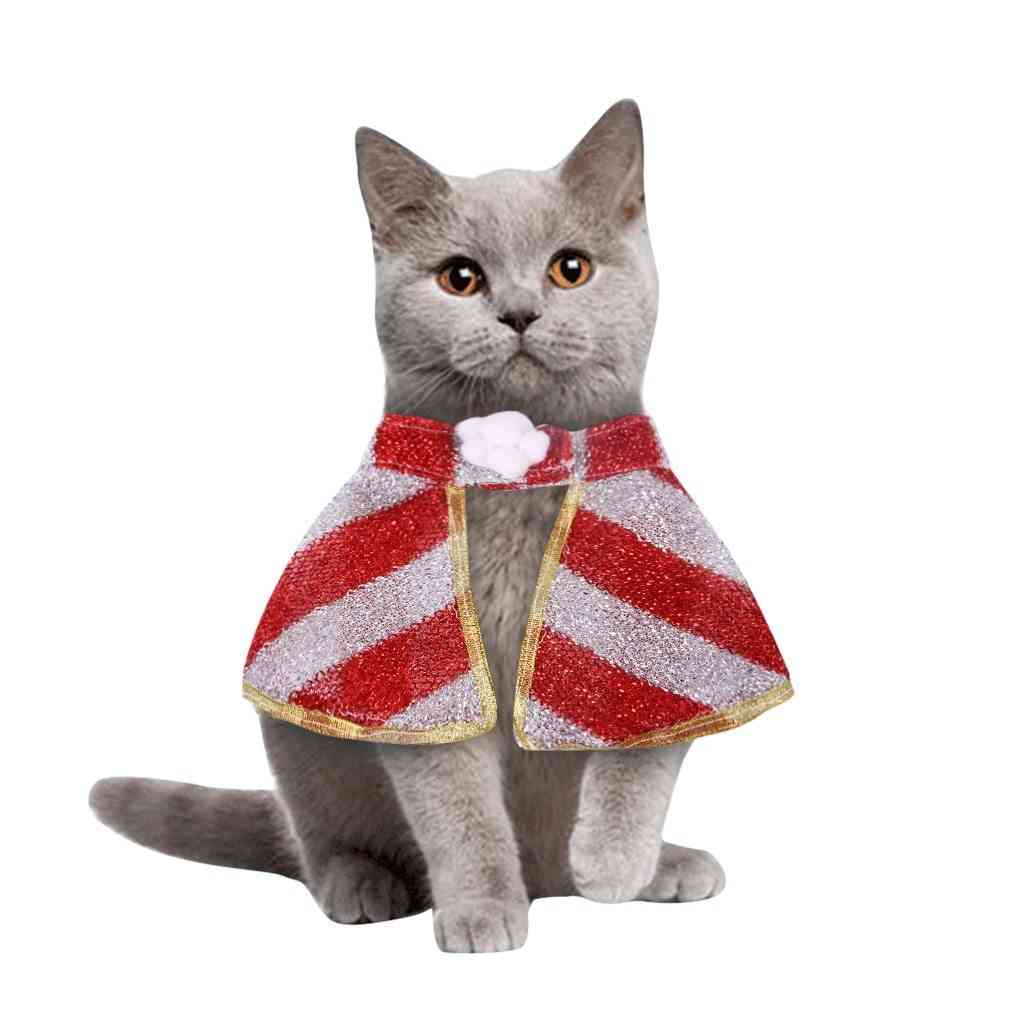 Vianočné cosplay oblečenie pre mačky a psy, krásne oblečenie pre zimné bundy