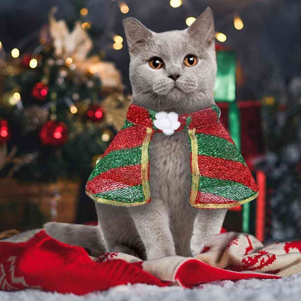 Cat & dog christmas cosplay kläder härliga vinterjackor outfits