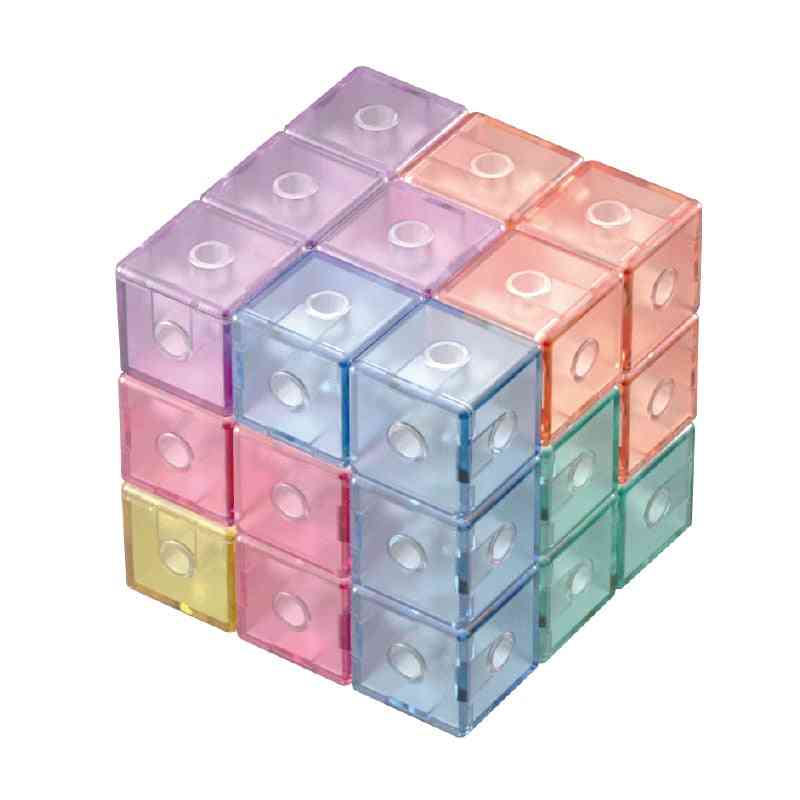 Magnetic 3x3x3 Stickerless Cube, Speed Puzzles, Educational Toy