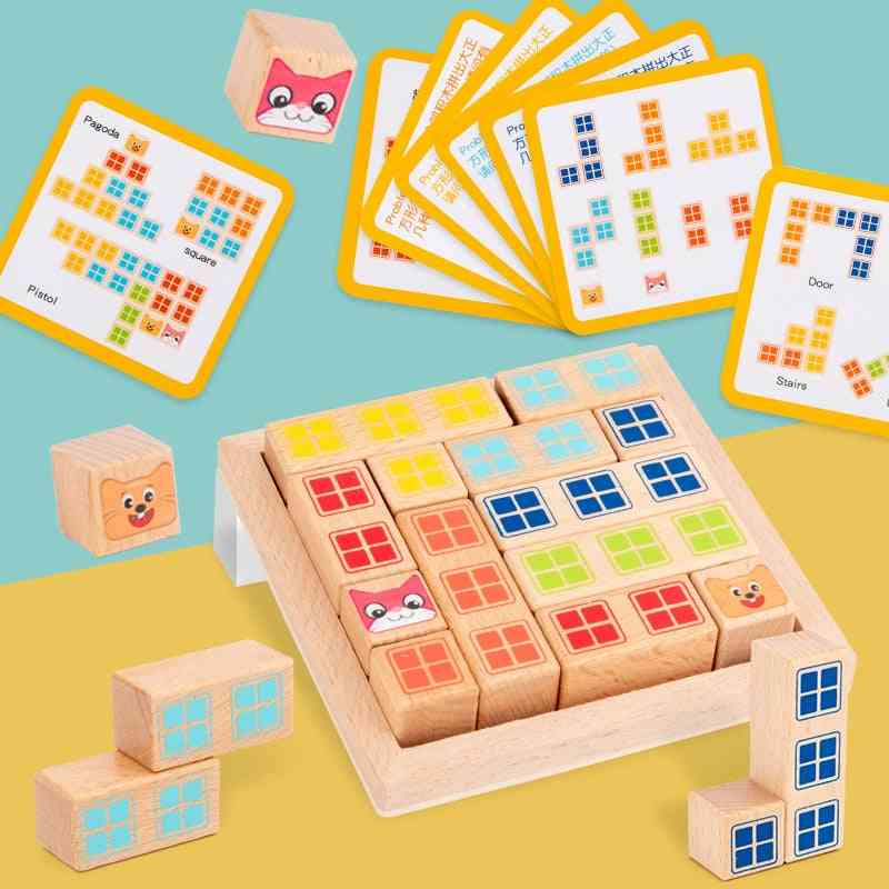Wooden Early Learning, Education Intelligence Building Block Toy