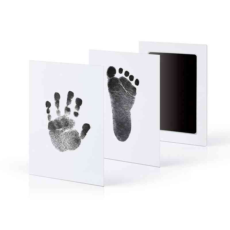 Baby voetafdrukken handafdruk stempelkussen, veilige niet-giftige stempelkussens