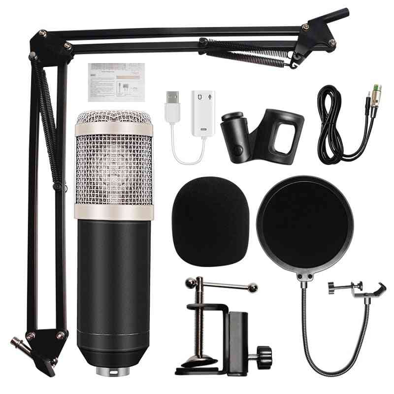 Condensador con cable bm-800 karaoke bm800 micrófono de grabación