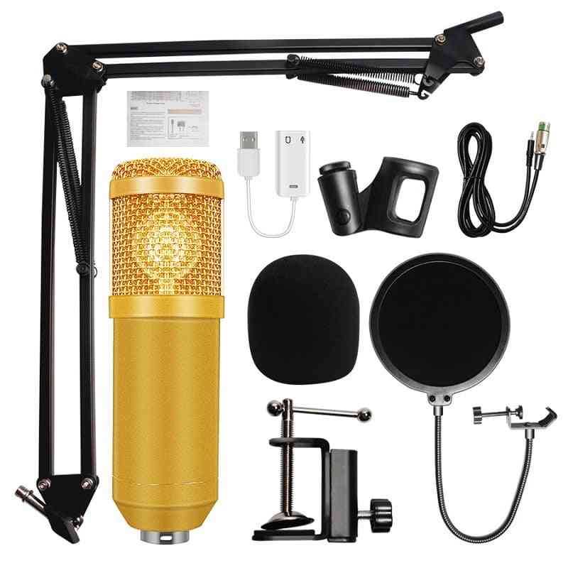Kondensor trådbunden bm-800 karaoke bm800 inspelningsmikrofon
