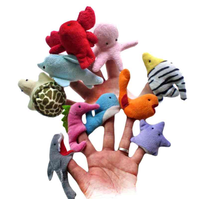 Pädagogische Handpuppe Cartoon Tiere Fingerpuppe Spielzeug