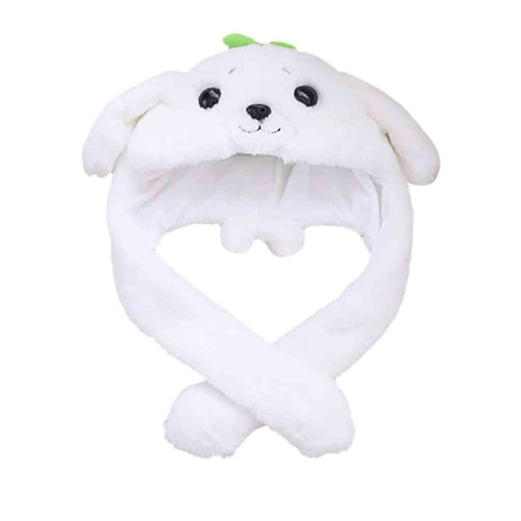 Cute Animal Safety Bunny Moving Ears Hat, Girl Toy