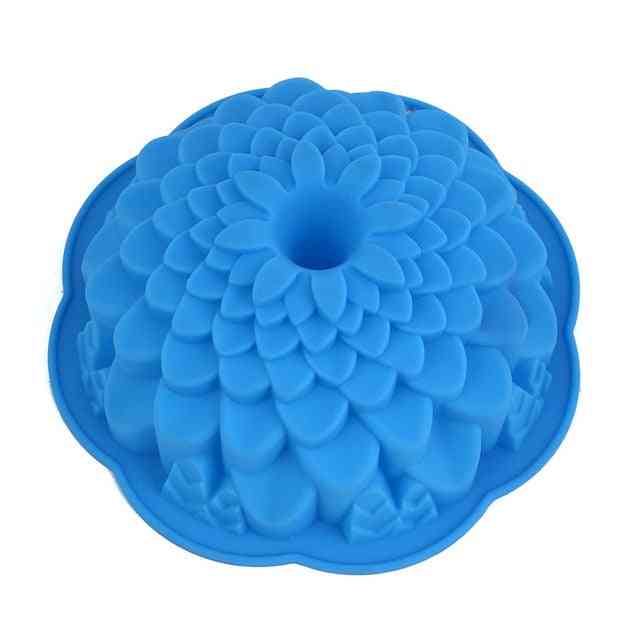 Silikonové velké dortové formy- tvar koruny květin, nástroje na pečení pečiva