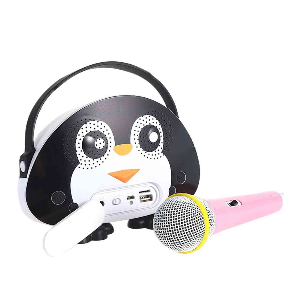 Children Portable Bluetooth Speaker Wireless Soundbar Karaoke With Microphone