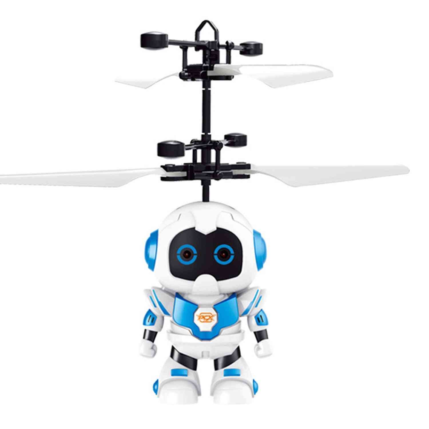 Mini infrarood inductie vliegend vliegtuig helikopter speelgoed met led-licht