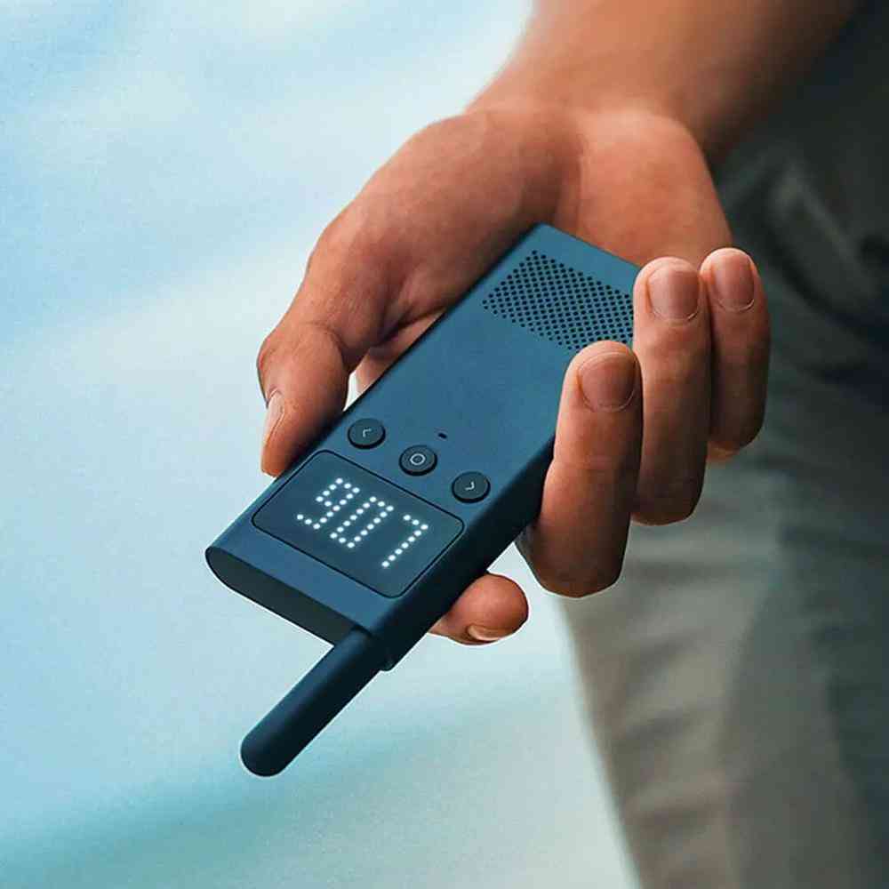 Talkie-walkie intelligent 1s avec haut-parleur radio fm
