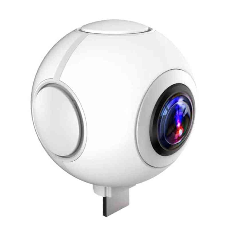 Fotocamera panoramica a 360 gradi per cellulare ad alta definizione fisheye dual-lens vr sport selfie 1080p
