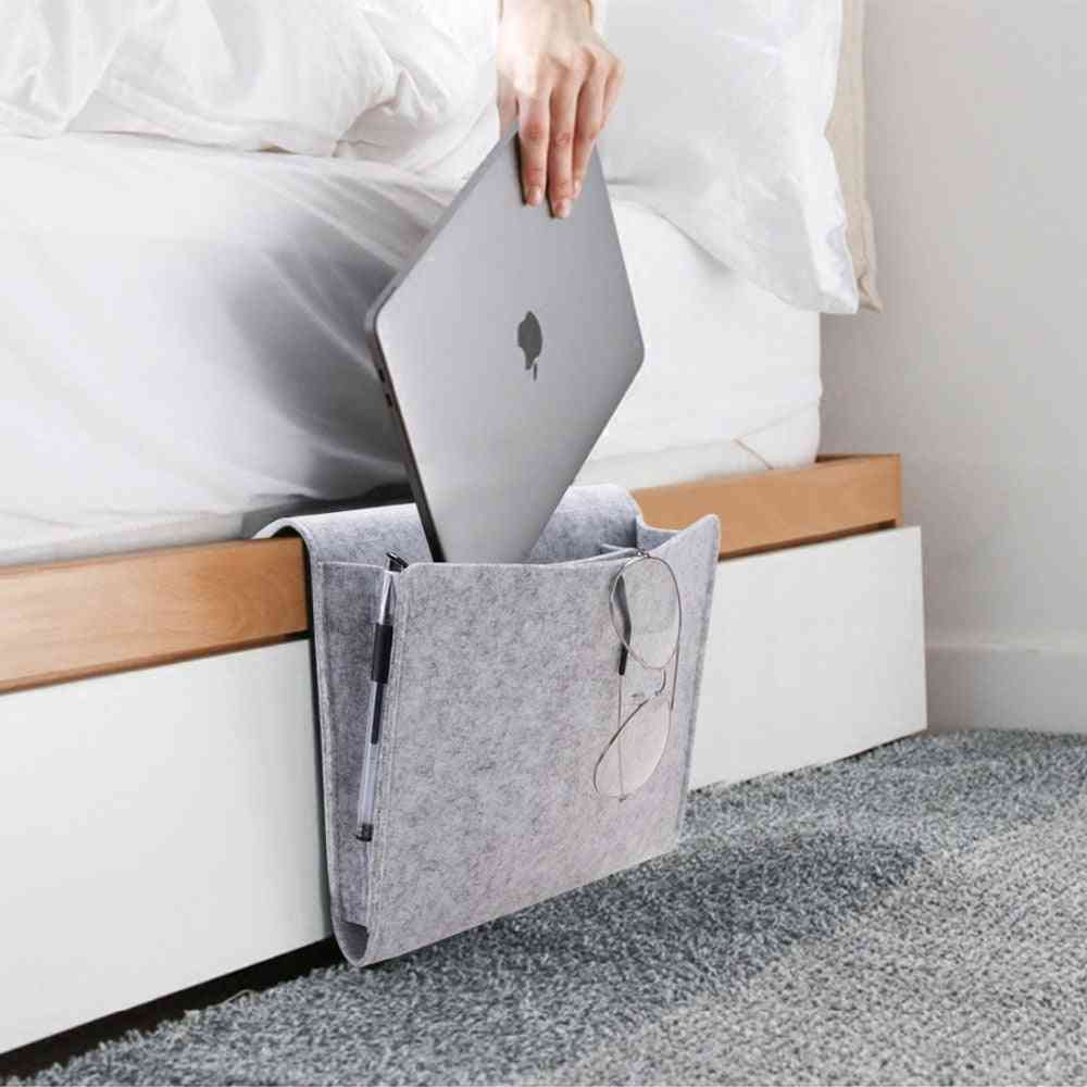 Mobile Phone- Remote Control, Bedside Hanging, Storage Bag With 2-inner Pockets
