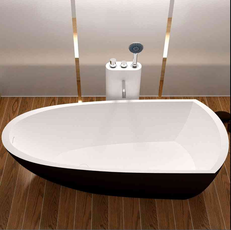 Solid Surface Stone Cupc Approval Bathtub Rectangular Freestanding Corian Matt Tub