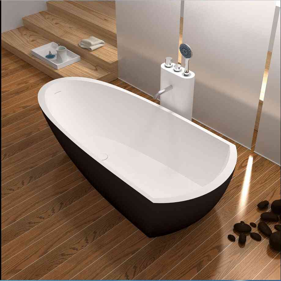 Superficie sólida piedra cupc aprobación bañera rectangular independiente corian mate bañera